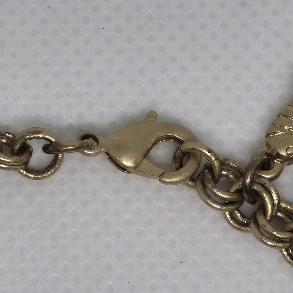 LIA SOPHIA Retired Gold Tone 'Under The Sea' Seashore Charm Bracelet - Picture 7 of 11